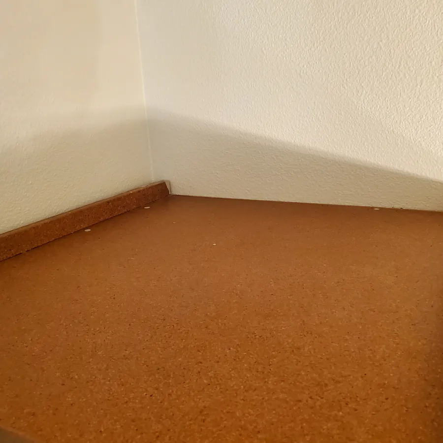 Top of a tall cabinet after cleaning, dust-free